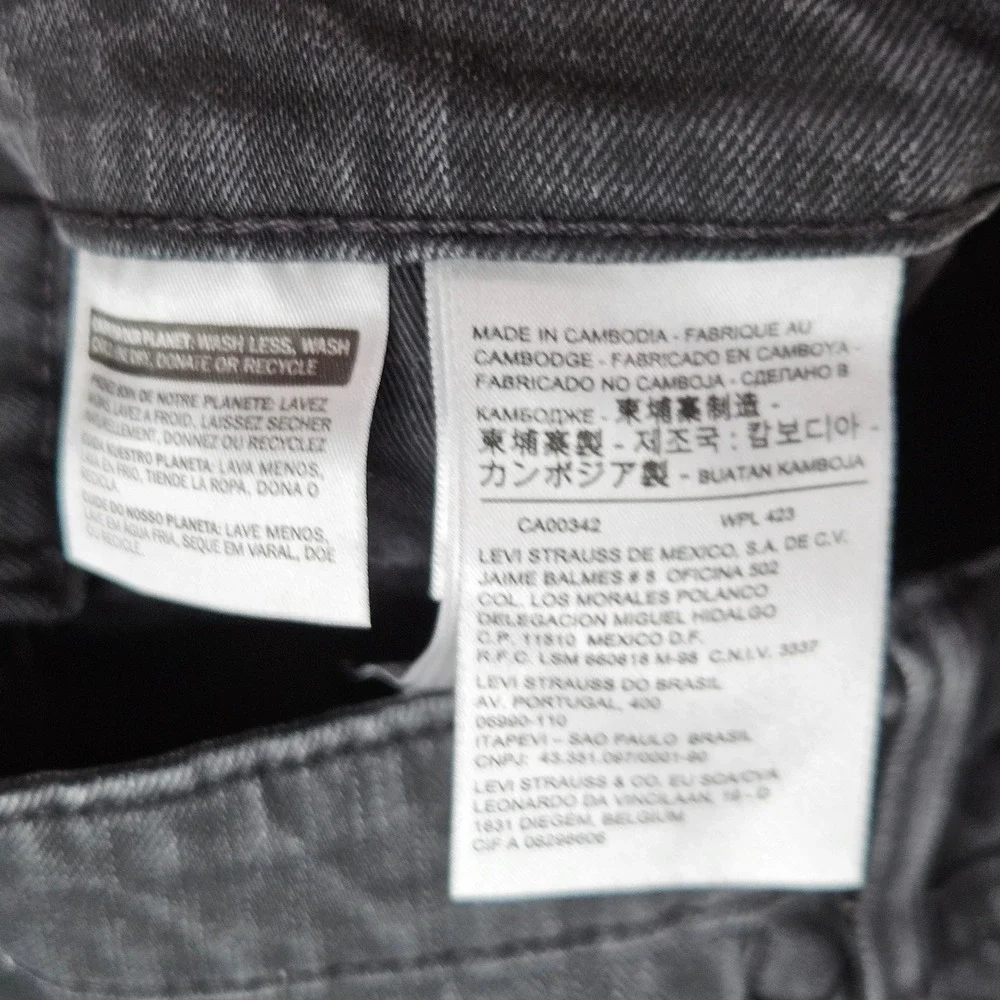 Levi 541 Athletic Fit Jeans Mens 30x32 Fit‎ 30x31 Black Distressed Denim Pants